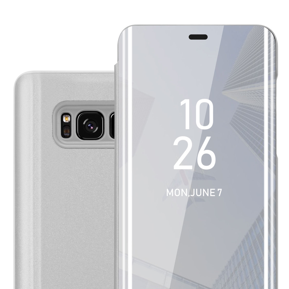 Pokrowiec Do Samsung Galaxy S8 PLUS w Etui SREBRNY AGAT  Case Cover Obudowa Ochronny Cadorabo