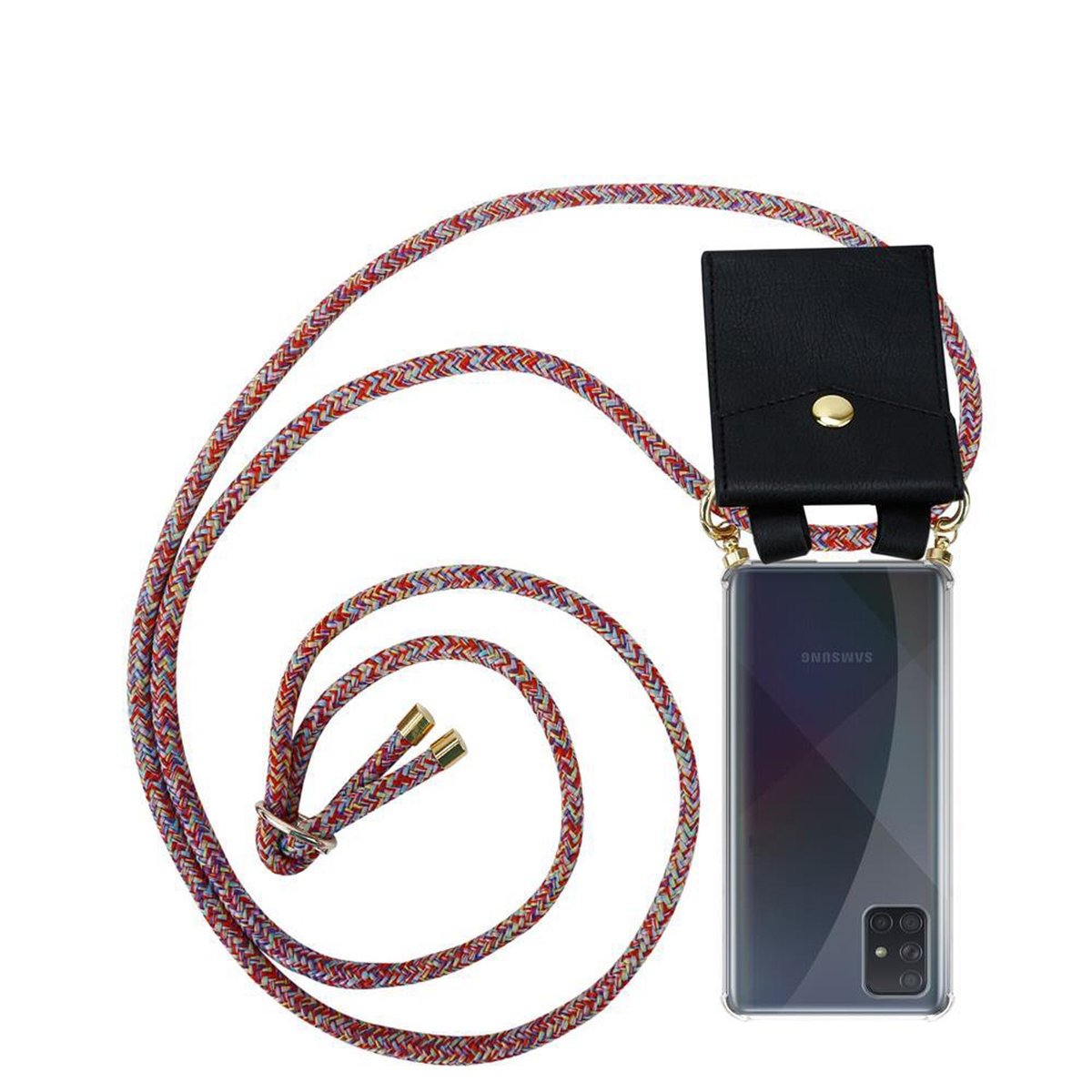 Łańcuszek Pokrowiec Do Samsung Galaxy A71 4G w KOLOROWA PAPUGA Etui Obudowa Case Cover Ochronny Cadorabo
