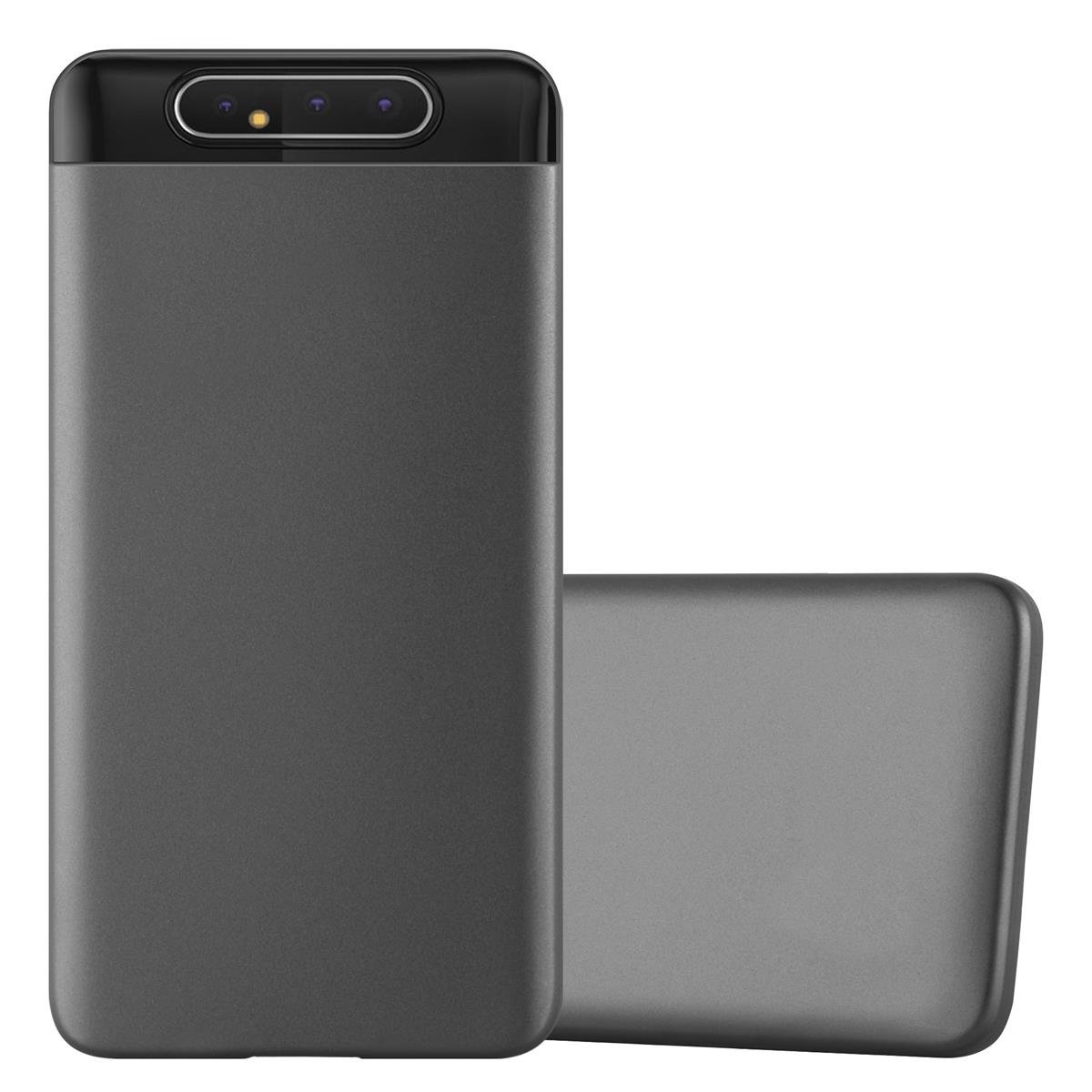 Фото - Чохол Cadorabo Etui  kompatybilne z Samsung Galaxy A80 / A90 4G w kolorze METALLIC GREY - Etui na telefon wykonane z elastycznego s 