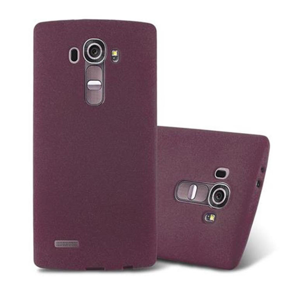 Cadorabo LG G4 silikonowe etui firmy cadorabo  Frosted (Maximum Grip) Matt Ultra cienkie Slim wzór TPU etui ochronne etui  pokrowiec bumper Back Case Cover, LG G4 DE-111507