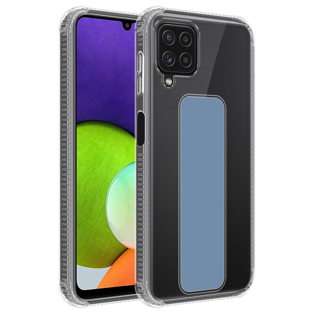 Pokrowiec Do Samsung Galaxy A22 4G / M22 / M32 4G w JASNO NIEBIESKI Etui z uchwytem Obudowa Case Cover Cadorabo