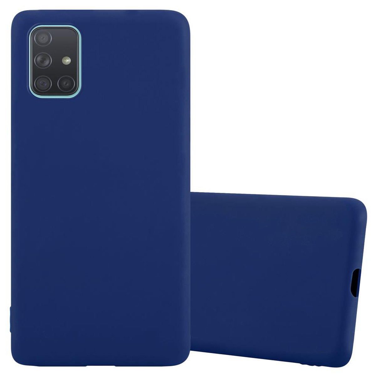 Pokrowiec Do Samsung Galaxy A71 5G Etui w CANDY CIEMNY NIEBIESKI TPU Silikon Obudowa Case Cover Ochronny Plecki Cadorabo