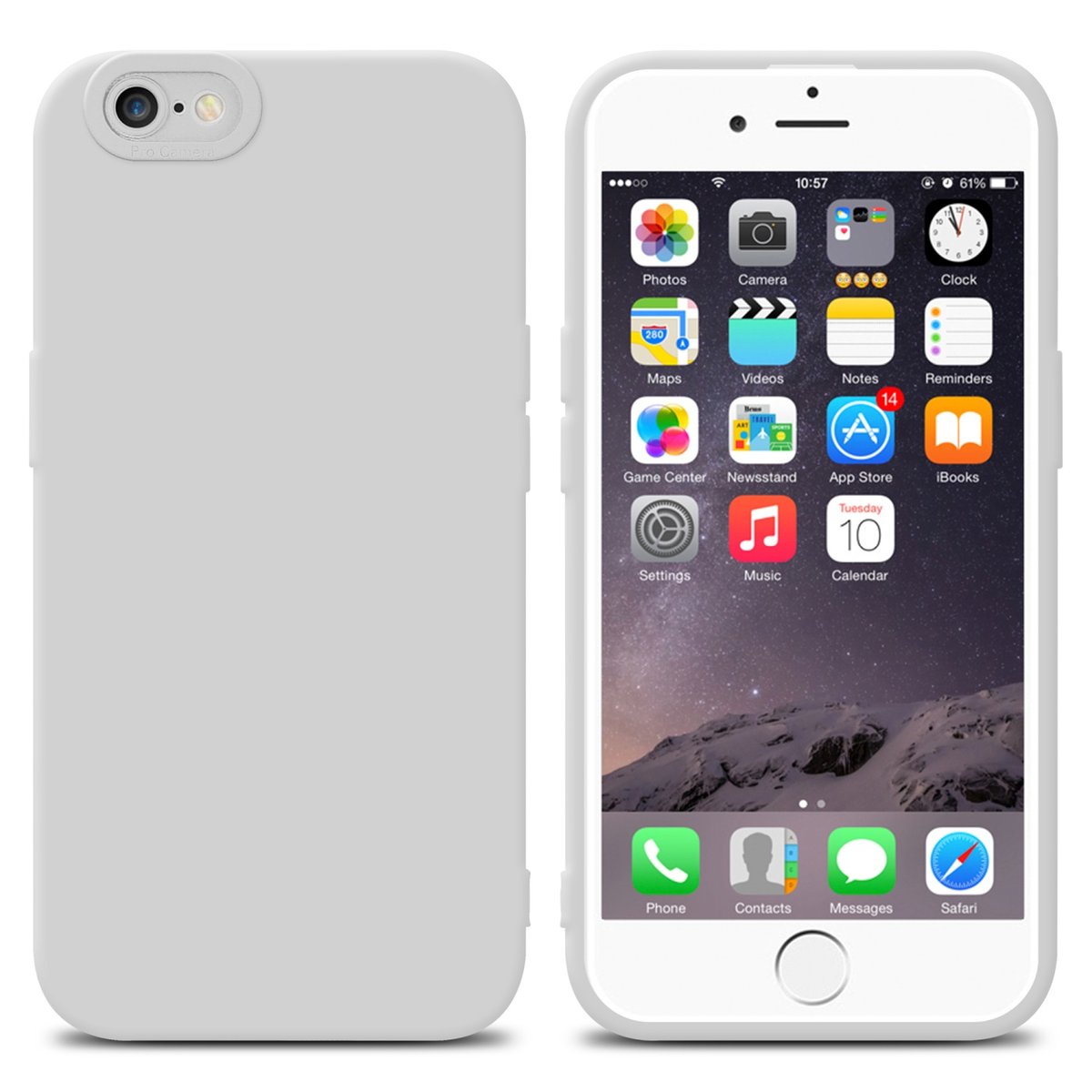 Pokrowiec Etui Do Apple iPhone 6 / 6S w FLUID BIL TPU Silikonowe Obudowa Ochronny Case Cover Cadorabo