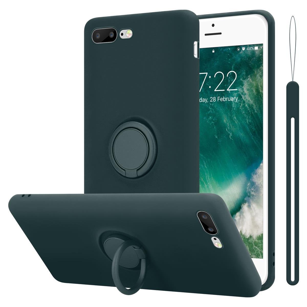 Pokrowiec Do Apple iPhone 7 PLUS / 7S PLUS / 8 PLUS w LIQUID ZIELONY Etui TPU Obudowa Ochronny Case Cover Plecki Cadorabo