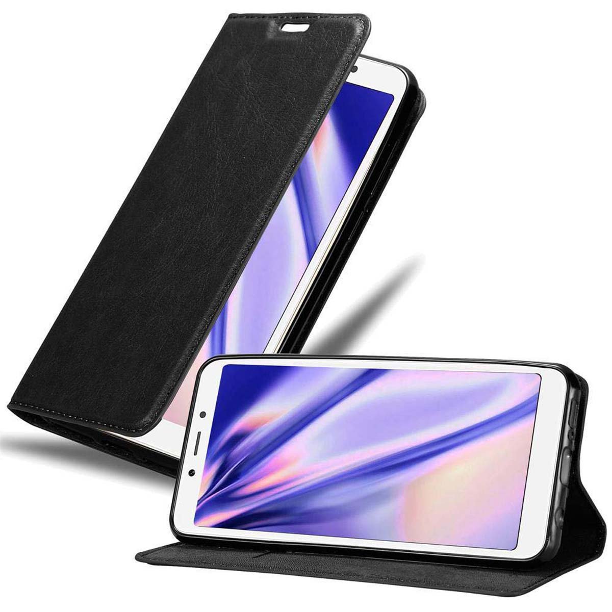Pokrowiec Do Xiaomi RedMi 6A w CZARNA NOC Etui Obudowa Ochronny Case Cover Portfel Cadorabo