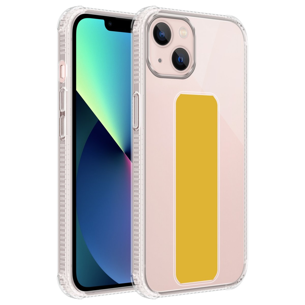 Pokrowiec Do Apple iPhone 13 w ŻÓŁTY Etui z uchwytem Obudowa Case Cover Cadorabo