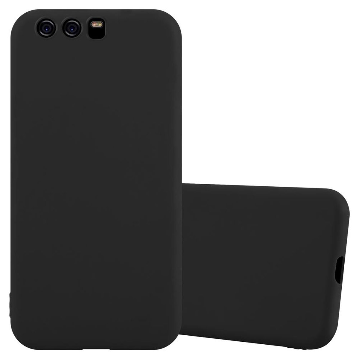 Pokrowiec Do Huawei P10 Etui w CANDY CZARNY TPU Silikon Obudowa Case Cover Ochronny Plecki Cadorabo