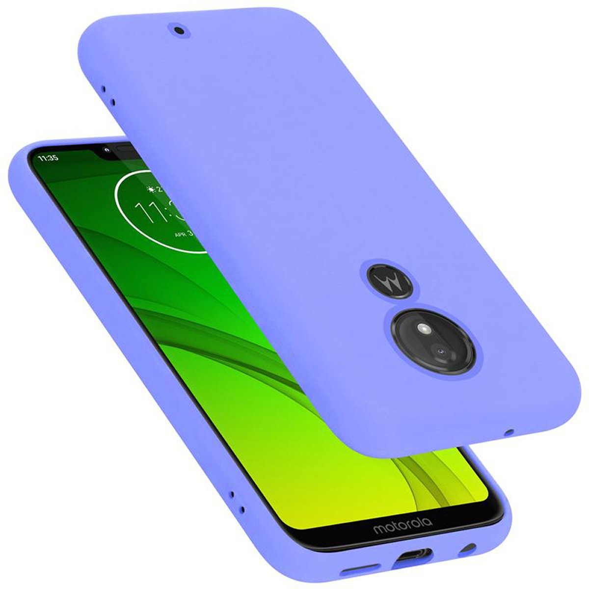 Pokrowiec Do Motorola MOTO G7 POWER Etui w LIQUID JASNY FIOLET TPU Silikon Case Cover Obudowa Ochronny Cadorabo