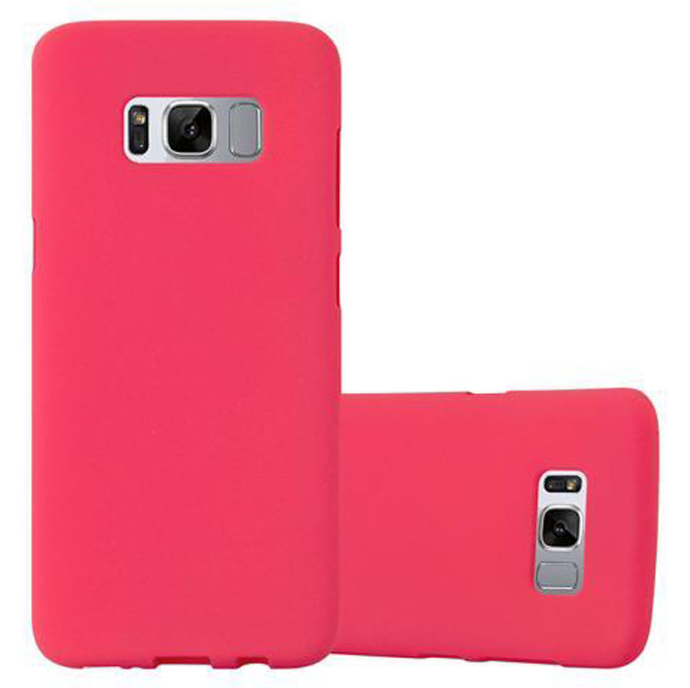 Etui Pokrowiec Do Samsung Galaxy S8 PLUS Obudowa w FROST CZERWONY TPU Silikon Case Cover Ochronny Plecki Cadorabo