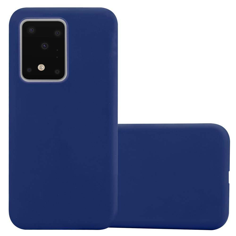 Pokrowiec Do Samsung Galaxy S20 ULTRA Etui w CANDY CIEMNY NIEBIESKI TPU Silikon Obudowa Case Cover Ochronny Plecki Cadorabo