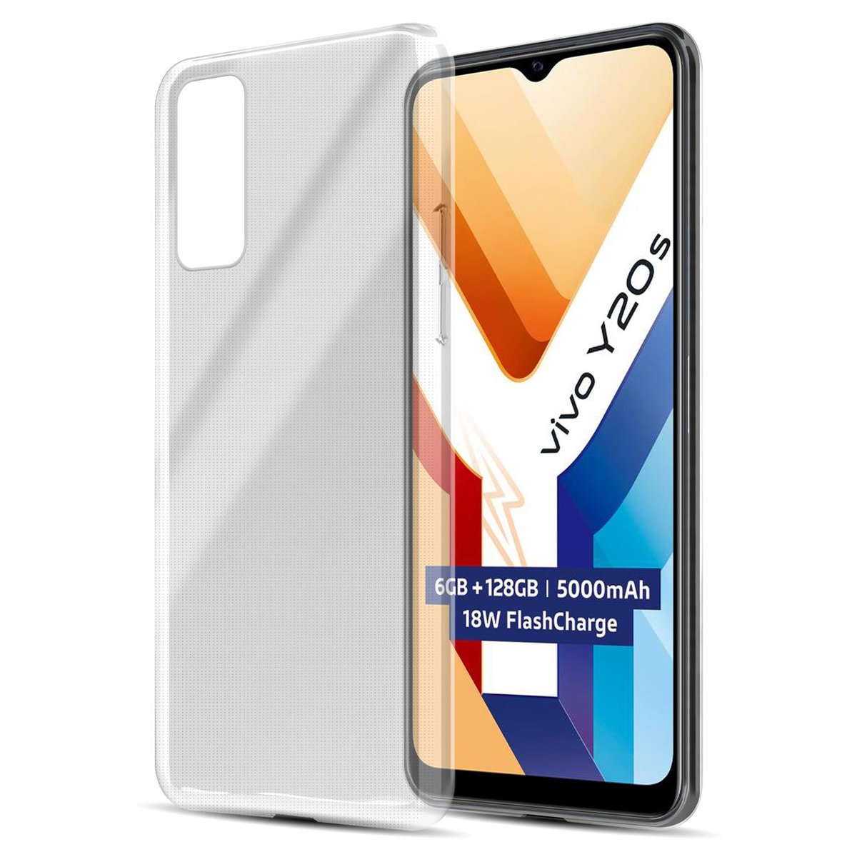 Etui Do Vivo Y20s Pokrowiec w W PEŁNI PRZEZROCZYSTY Obudowa Ochronny TPU Silikon Case Cover Cadorabo