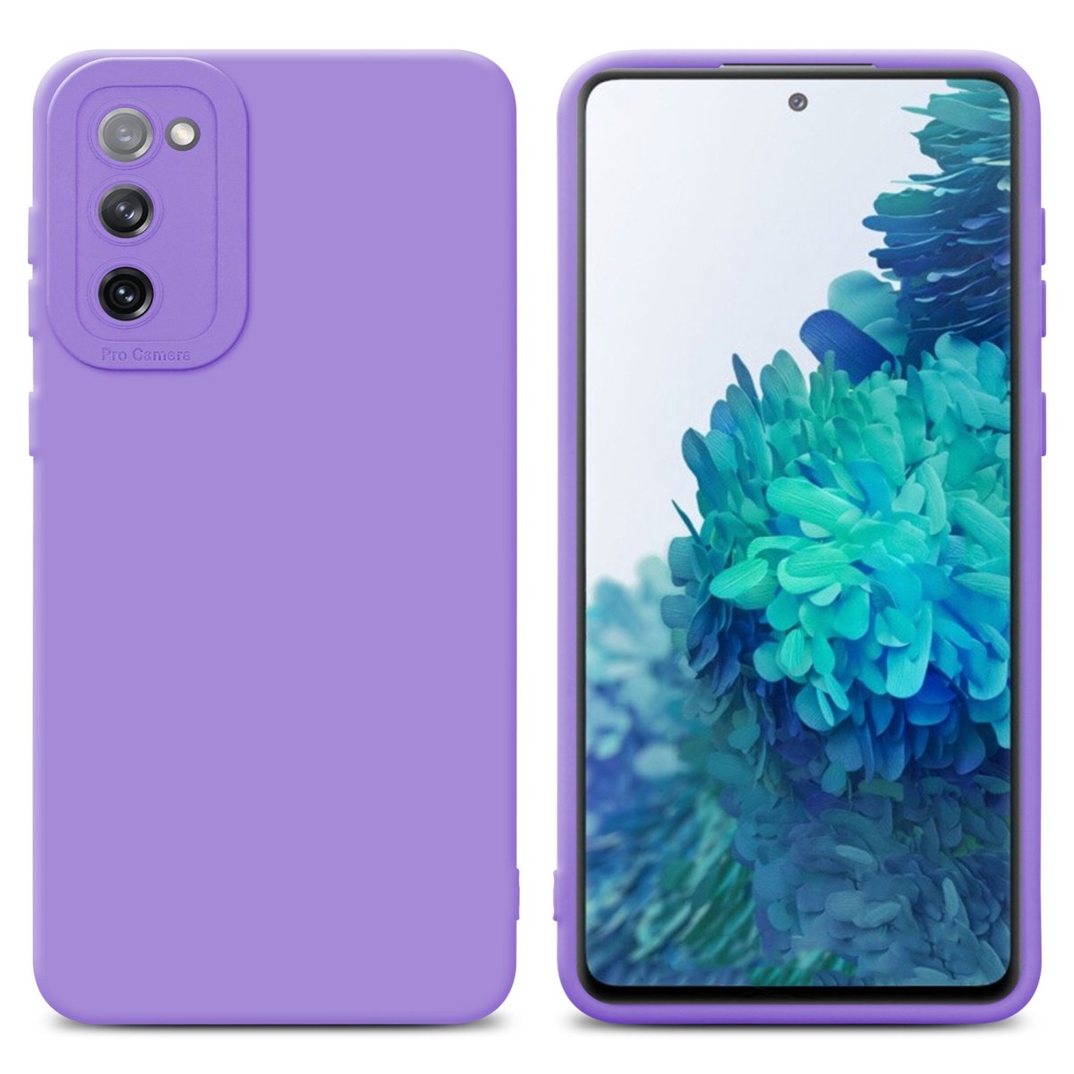 Pokrowiec Etui Do Samsung Galaxy S20 FE w FLUID JASNY FIOLET TPU Silikonowe Obudowa Ochronny Case Cover Cadorabo