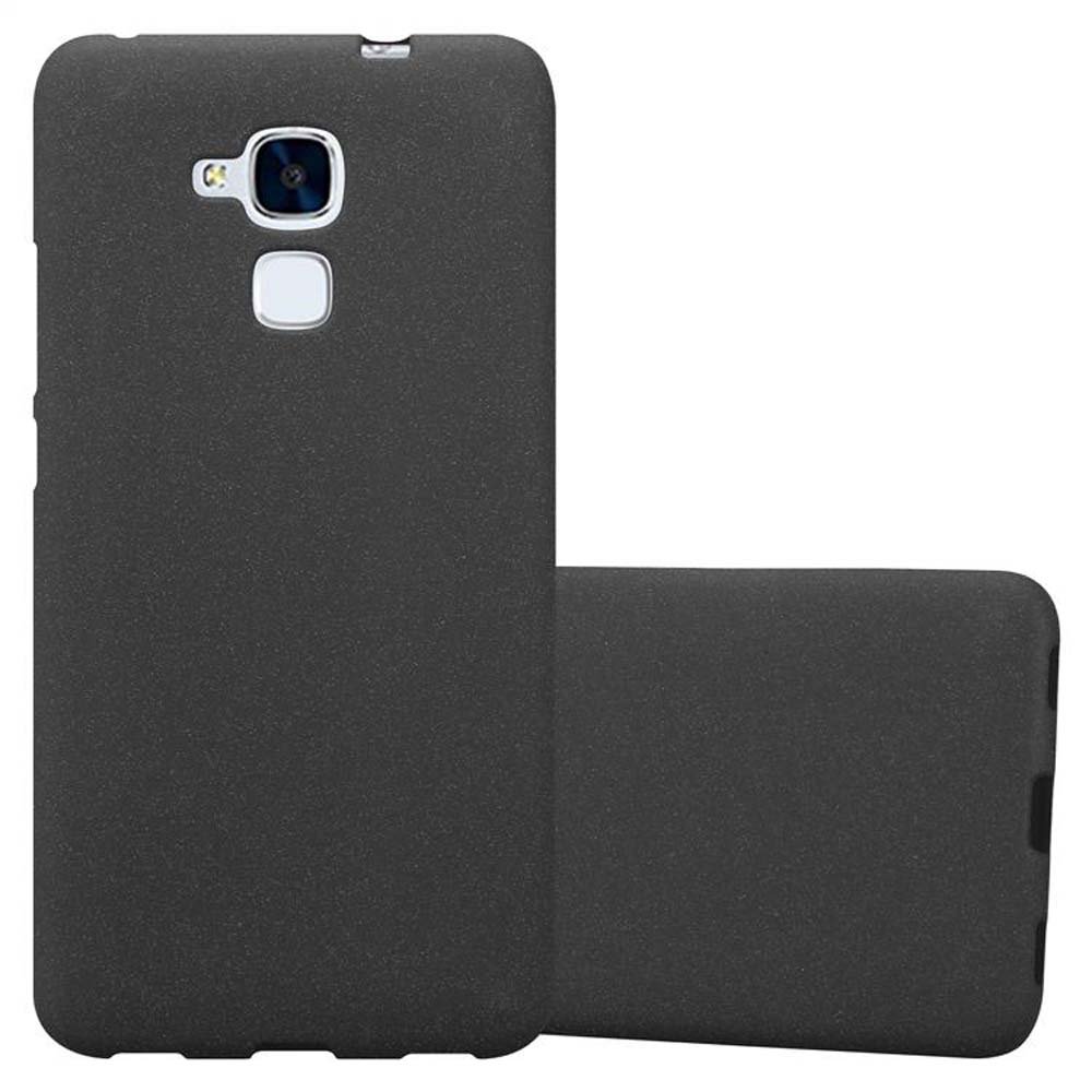 Etui Pokrowiec Do Honor 5C Obudowa w FROST CZARNY TPU Silikon Case Cover Ochronny Plecki Cadorabo