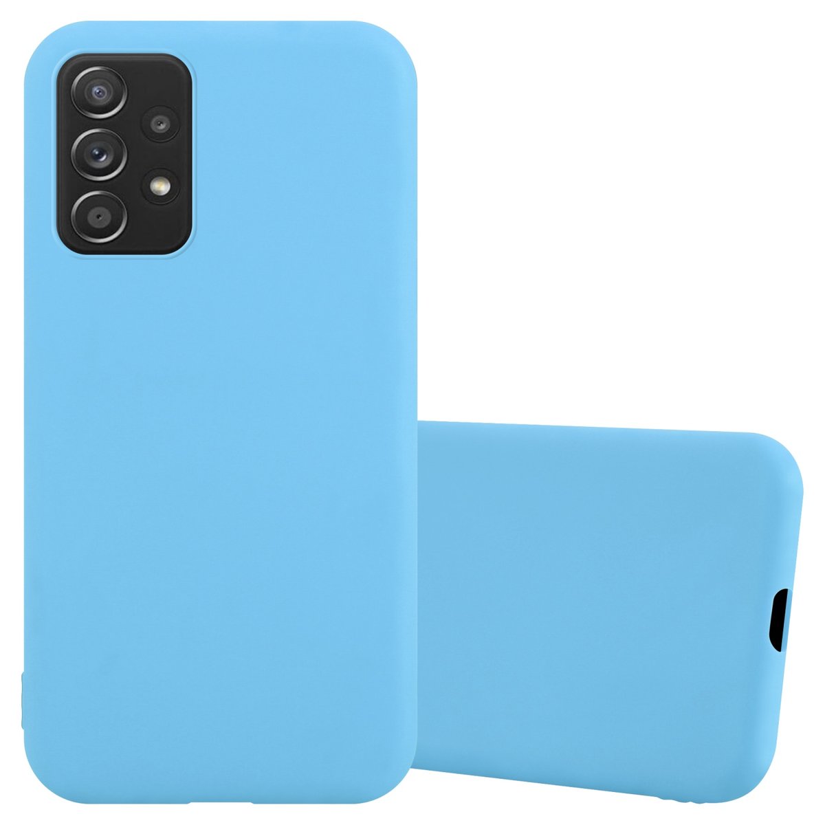 Pokrowiec Do Samsung Galaxy A52 (4G / 5G) / A52s Etui w CANDY NIEBIESKI TPU Silikon Obudowa Case Cover Ochronny Plecki Cadorabo
