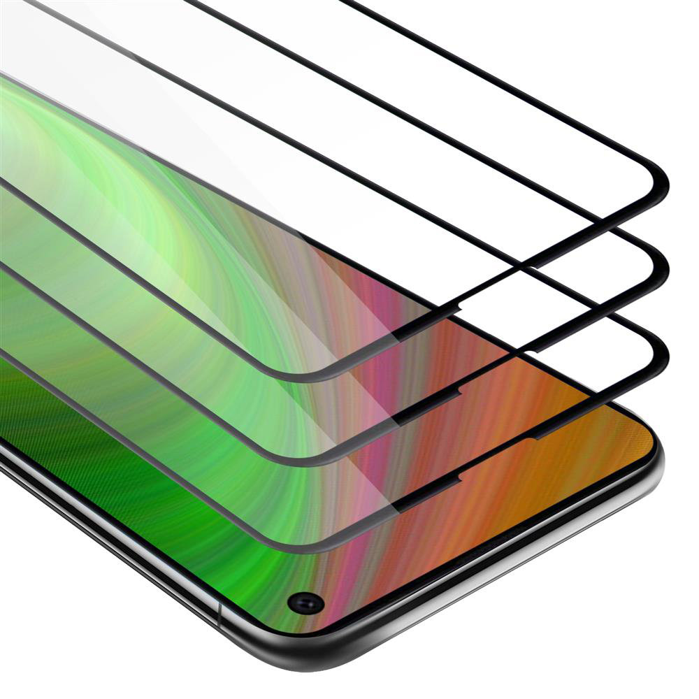 3x Szkło Hartowane Do Samsung Galaxy S10e Folia pancerna Ochronny w PRZEZROCZYSTY Z CZARNYM Tempered Glass Cadorabo