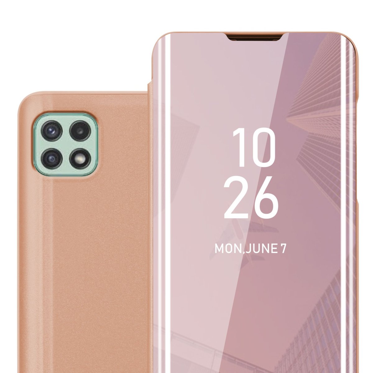 Pokrowiec Do Samsung Galaxy A22 5G w Etui RÓŻOWY KUNZYT  Case Cover Obudowa Ochronny Cadorabo
