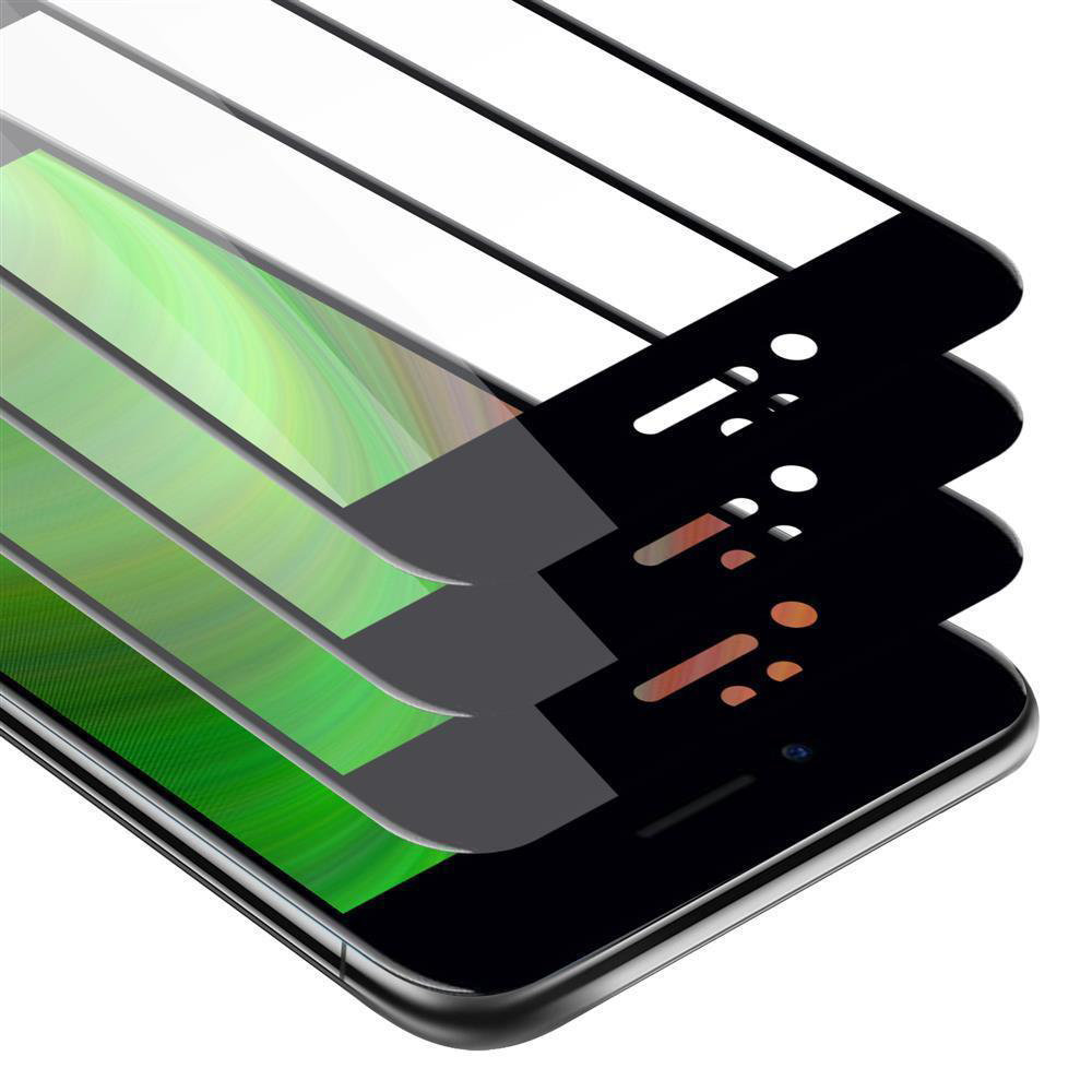 3X Szkło Hartowane Do Apple Iphone 6 / 6S Folia Pancerna Ochronny W Przezroczysty Z Czarnym Tempered Glass Cadorabo