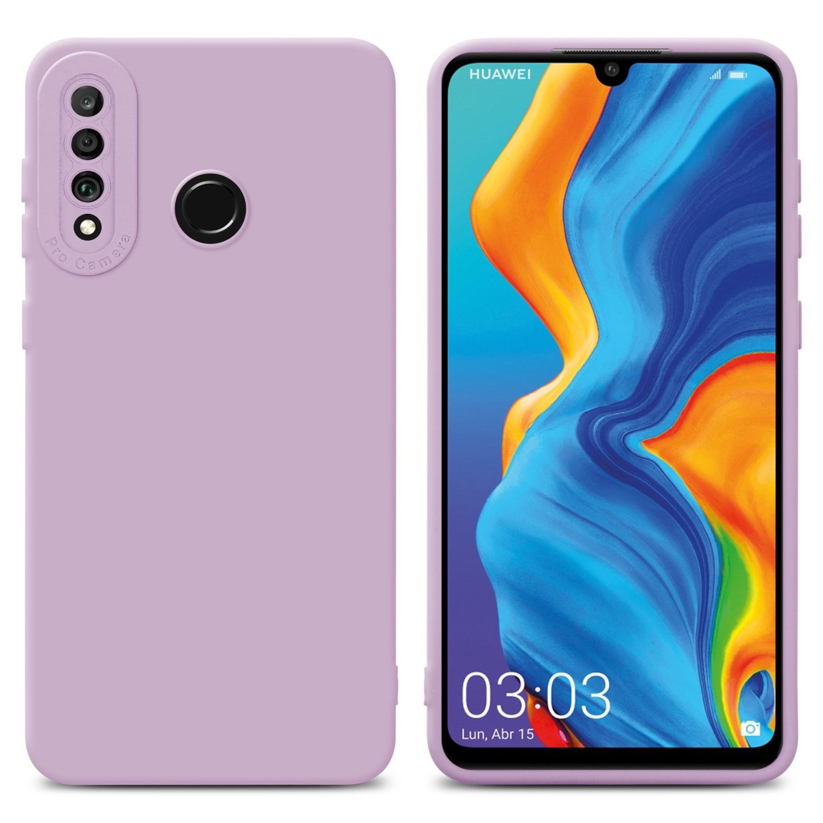 Pokrowiec Etui Do Huawei P30 LITE w FLUID KREM TPU Silikonowe Obudowa Ochronny Case Cover Cadorabo