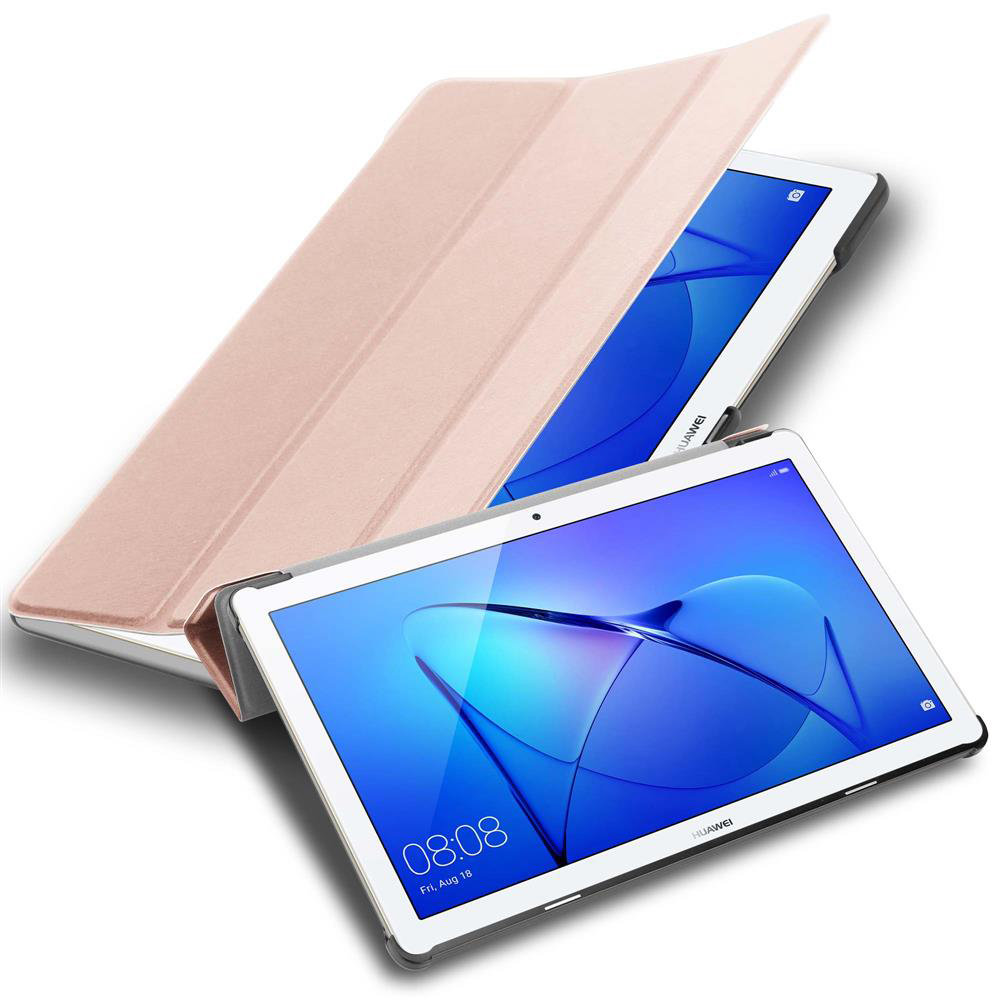 Etui Do Huawei MediaPad T3 10 (9.6 cala) w RÓŻOWE ZŁOTO PASTELOWE Pokrowiec Portfel Case Cover Obudowa Ochronny Cadorabo