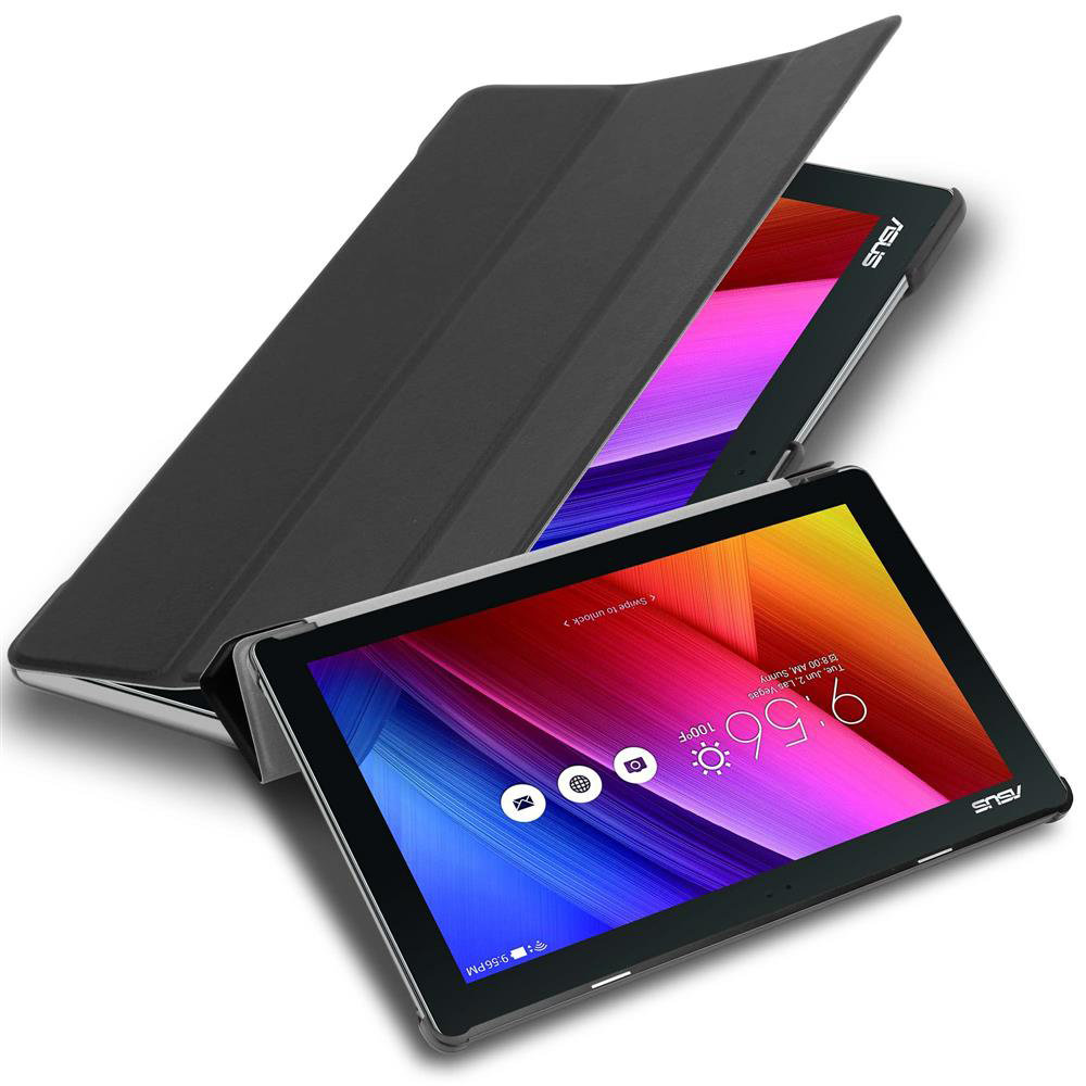Pokrowiec Do Asus ZenPad 10 (10.1 cala) Etui w SATYNOWA CZERŃ Obudowa Case Cover Portfel Ochronny Cadorabo
