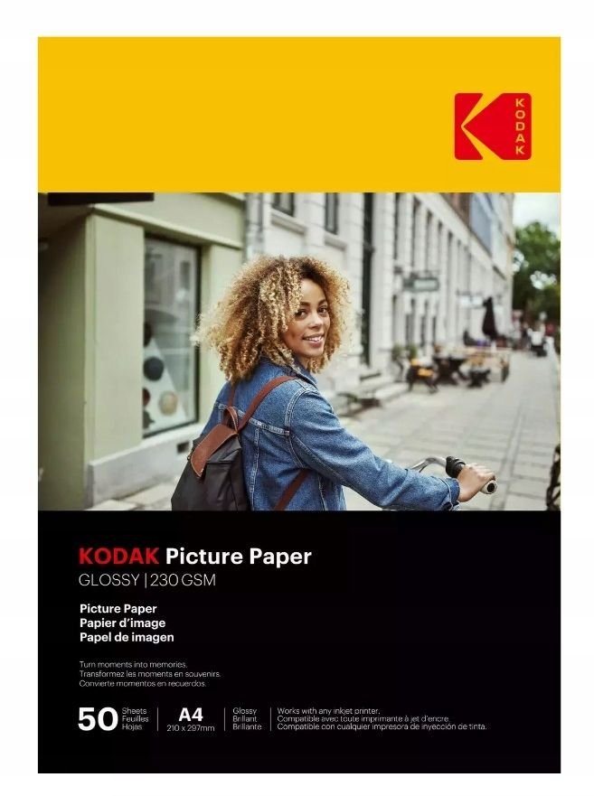 Papier fotograficzny KODAK High Gloss A4 230G 50 arkuszy