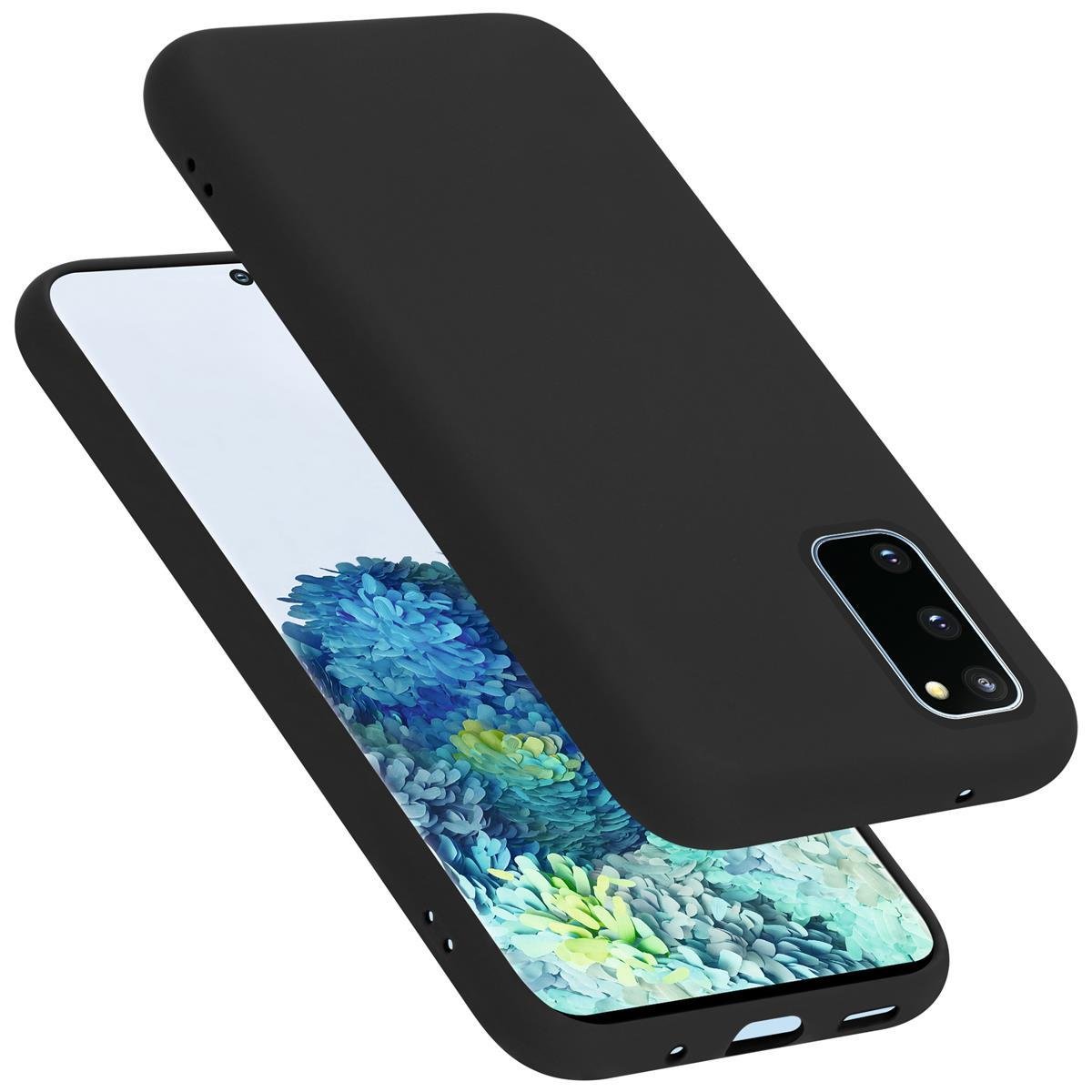 Pokrowiec Do Samsung Galaxy S20 FE Etui w LIQUID CZARNY TPU Silikon Case Cover Obudowa Ochronny Cadorabo