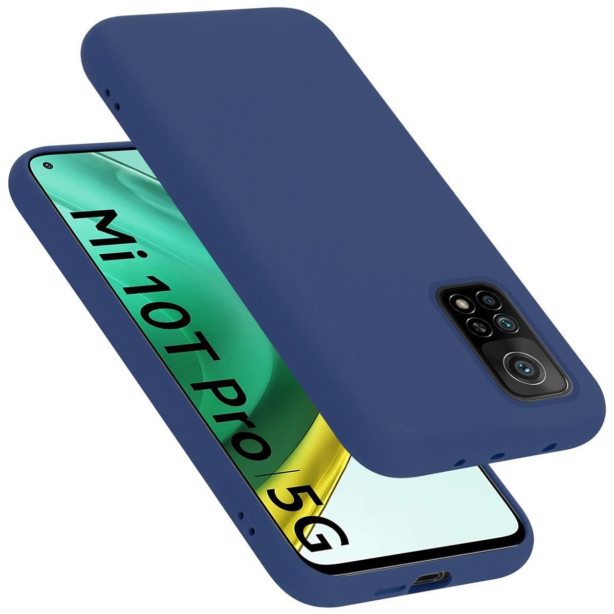 Pokrowiec Do Xiaomi Mi 10T / Mi 10T PRO Etui w LIQUID NIEBIESKI TPU Silikon Case Cover Obudowa Ochronny Cadorabo