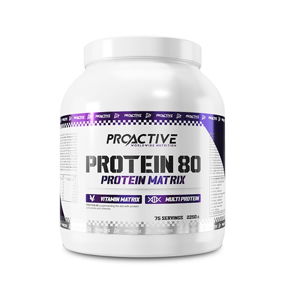 BIAŁKO ODŻYWKA BIAŁKOWA ProActive Protein 80 - 2250g CIASTKO