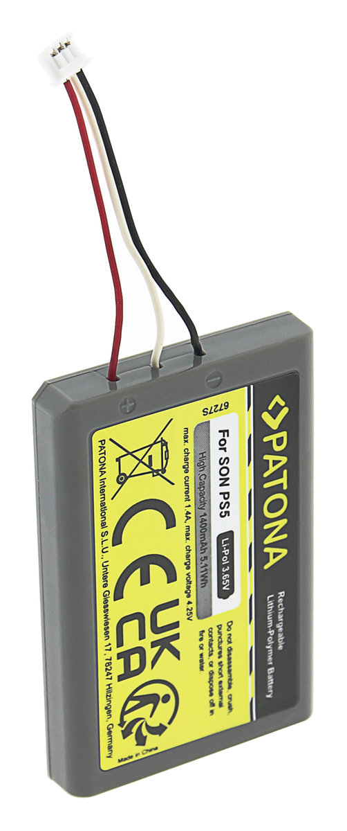 PATONA - Bateria Sony Playstation 5/PS5 Li-Pol 1400mAh 3,65V