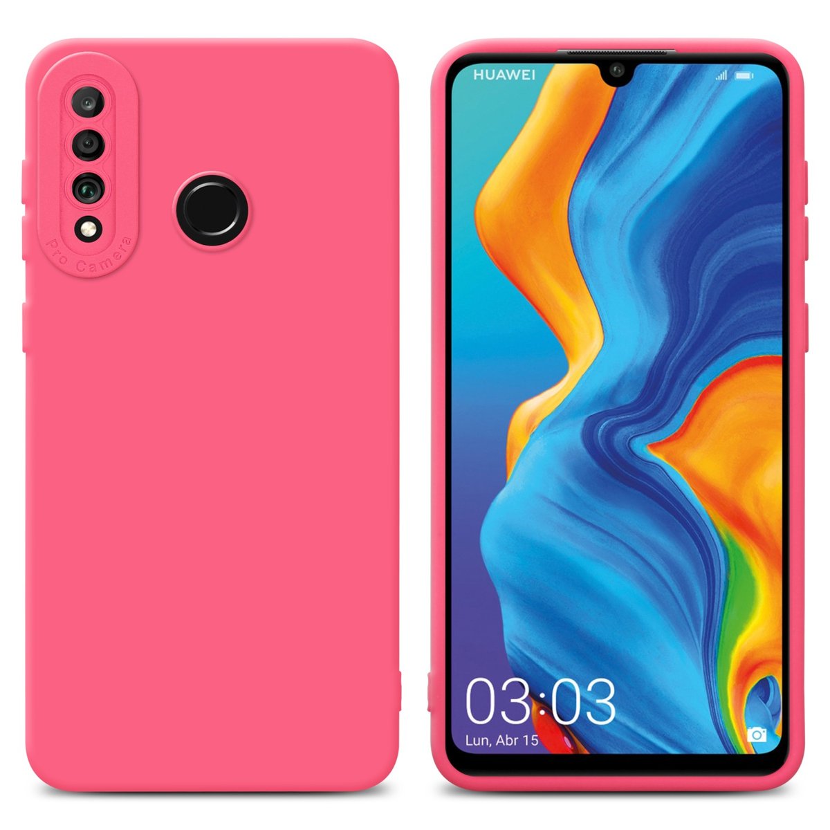 Pokrowiec Etui Do Huawei P30 LITE w FLUID PRĘT TPU Silikonowe Obudowa Ochronny Case Cover Cadorabo