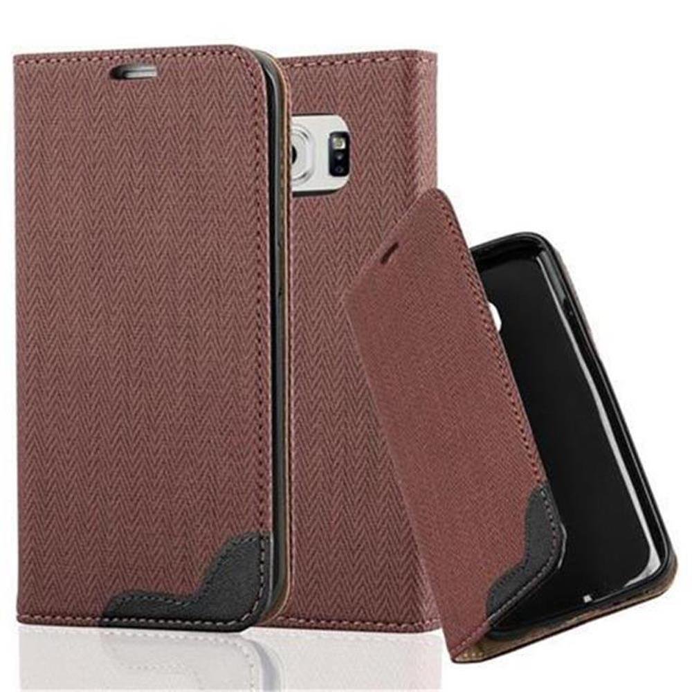 Pokrowiec Do Samsung Galaxy S6 EDGE w BRĄZOWY KASZTAN Etui Cover Obudowa Case Ochronny Cadorabo