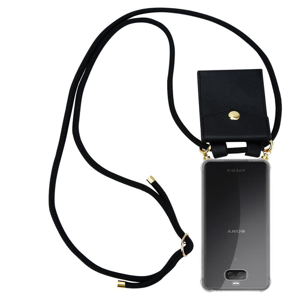 Łańcuszek Pokrowiec Do Sony Xperia 10 PLUS w CZARNY Etui Obudowa Case Cover Ochronny Cadorabo