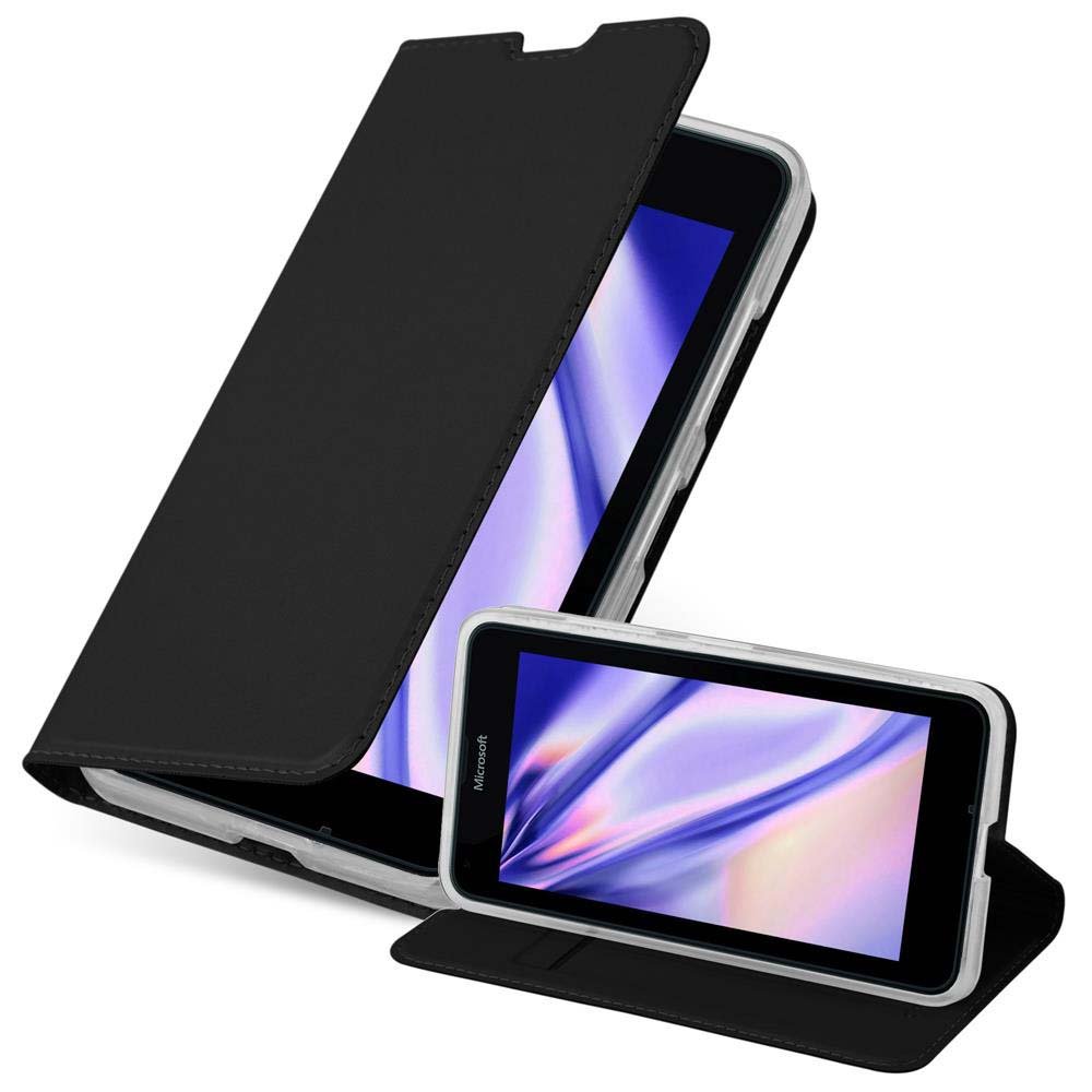 Cadorabo Nokia Lumia 640 Case przez cadorabo  etui na telefon komórkowy w metalicznym wyglądzie z niewidzialnym zamknięciem magnetycznym, funkcja stojaka i przegródką na kartę Case Cover pokrowiec ochronny etu DE-114329