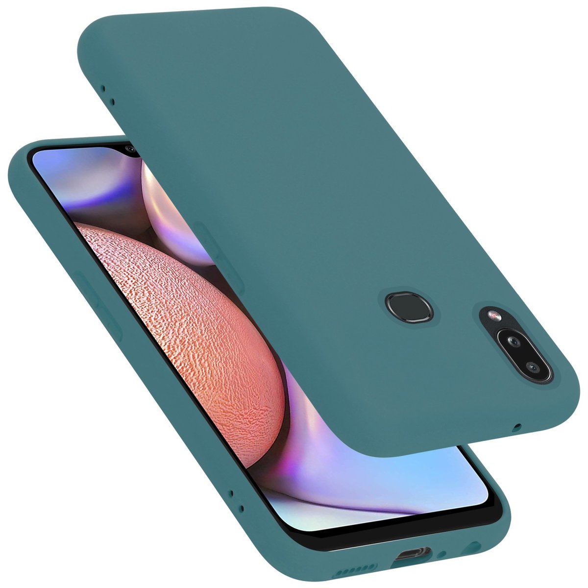 Pokrowiec Do Samsung Galaxy A10s / M01s Etui w LIQUID ZIELONY TPU Silikon Case Cover Obudowa Ochronny Cadorabo