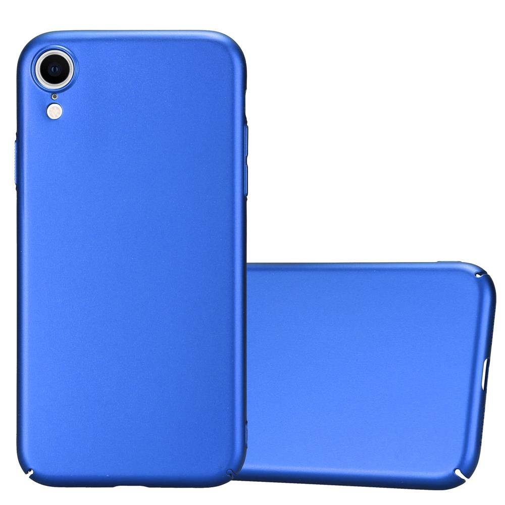 Pokrowiec Do Apple iPhone XR Etui w METAL NIEBIESKI Hard Case Cover Obudowa Ochronny Cadorabo