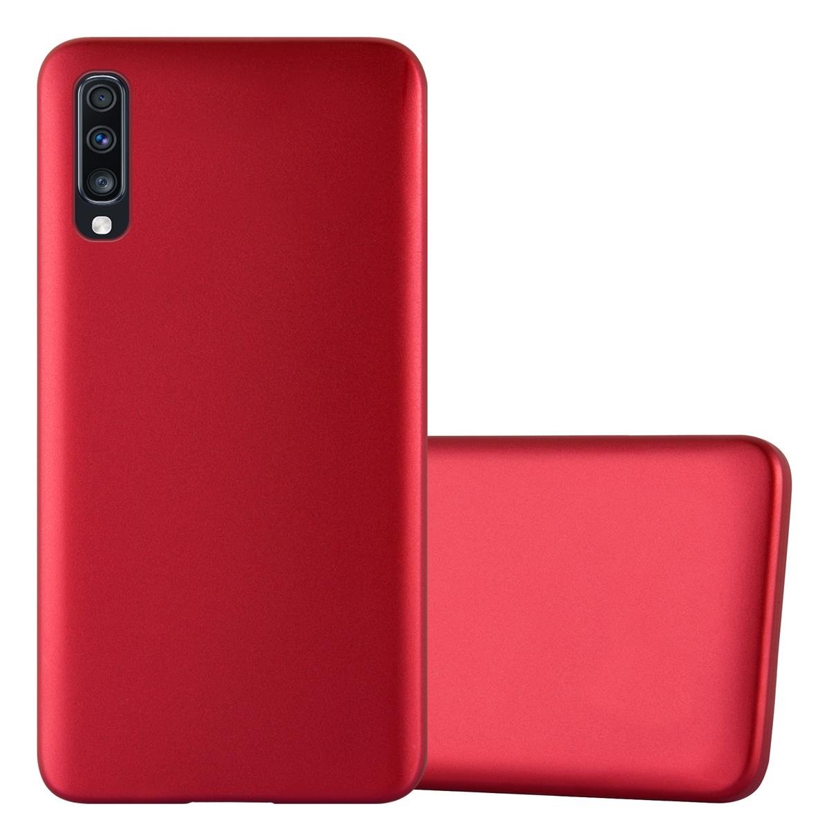 Pokrowiec Do Samsung Galaxy A70 / A70s w METALLIC CZERWONY Etui TPU Silikon Obudowa Ochronny Case Cover Cadorabo