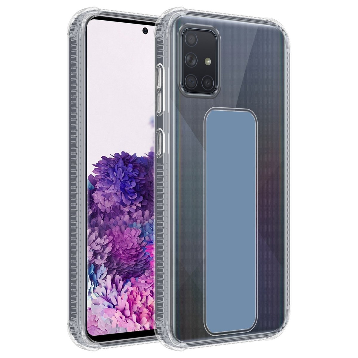 Pokrowiec Do Samsung Galaxy A71 4G w JASNO NIEBIESKI Etui z uchwytem Obudowa Case Cover Cadorabo