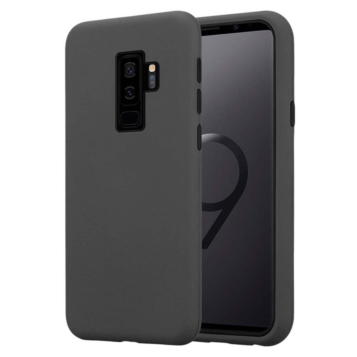 Pokrowiec Do Samsung Galaxy S9 PLUS Etui w SZARY KWARC Hard Case Cover Obudowa Hybrid Cadorabo