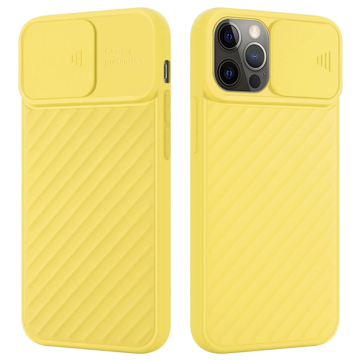 Pokrowiec Do Apple iPhone 13 PRO MAX Etui w Żółty Mat Ochrona kamery TPU Obudowa Case Cover Cadorabo