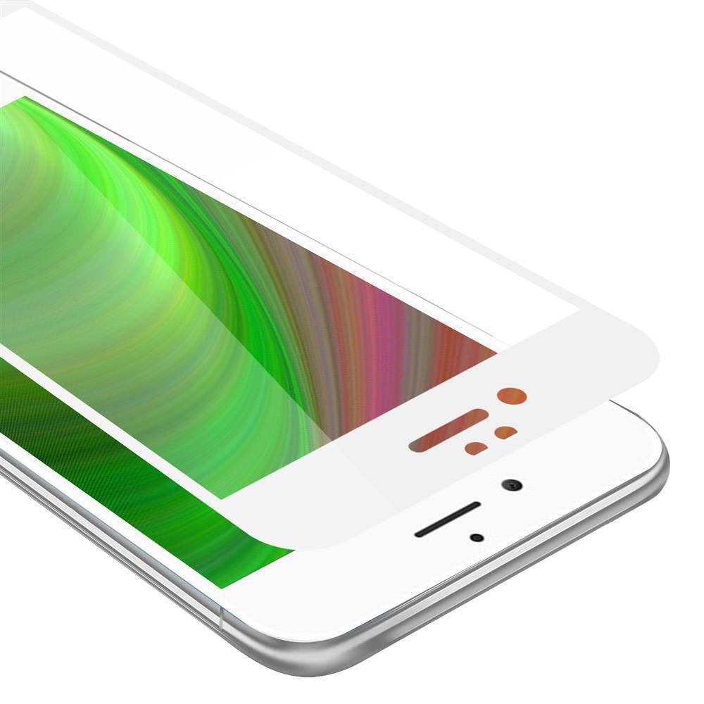 Szkło Hartowane Do Apple iPhone 6 / 6S w PRZEZROCZYSTY Z BIAŁYM Folia pancerna Ochronny Tempered Glass Cadorabo