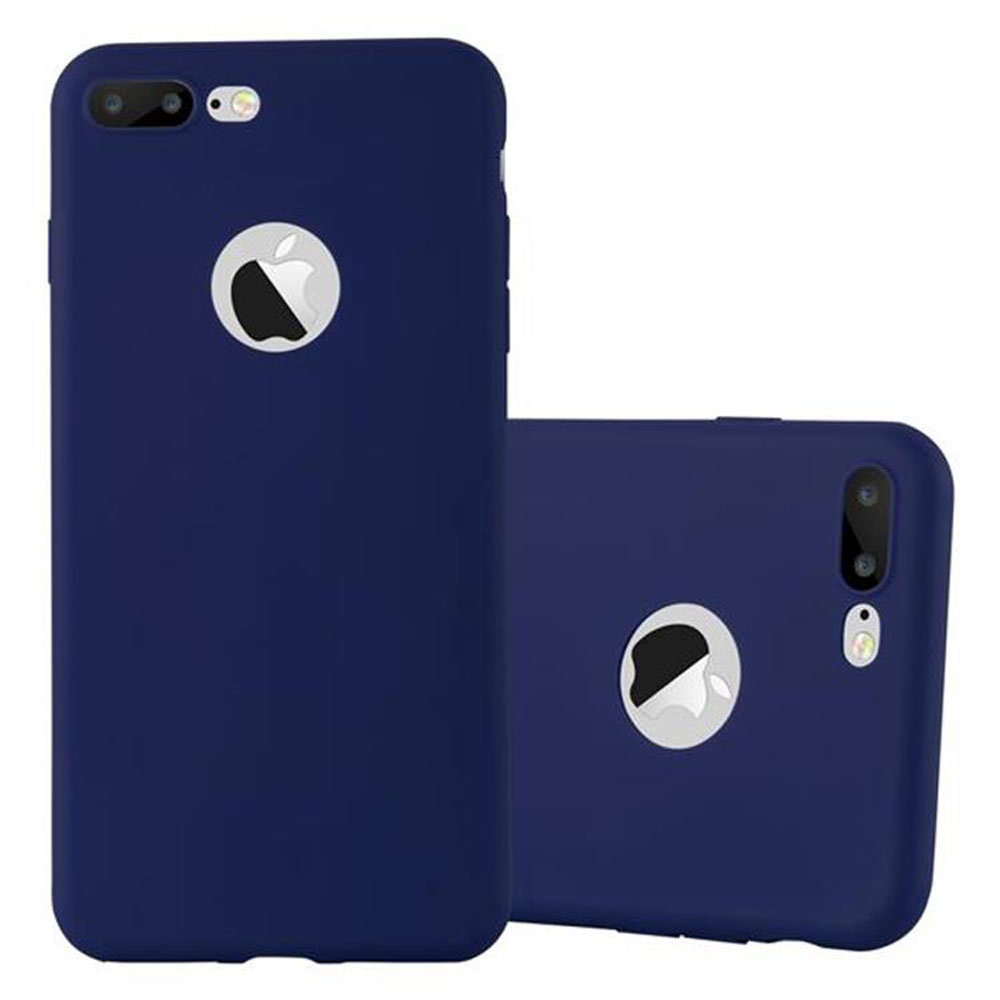 Pokrowiec Do Apple iPhone 7 PLUS / 7S PLUS / 8 PLUS Etui w CANDY CIEMNY NIEBIESKI TPU Silikon Obudowa Case Cover Ochronny Plecki Cadorabo