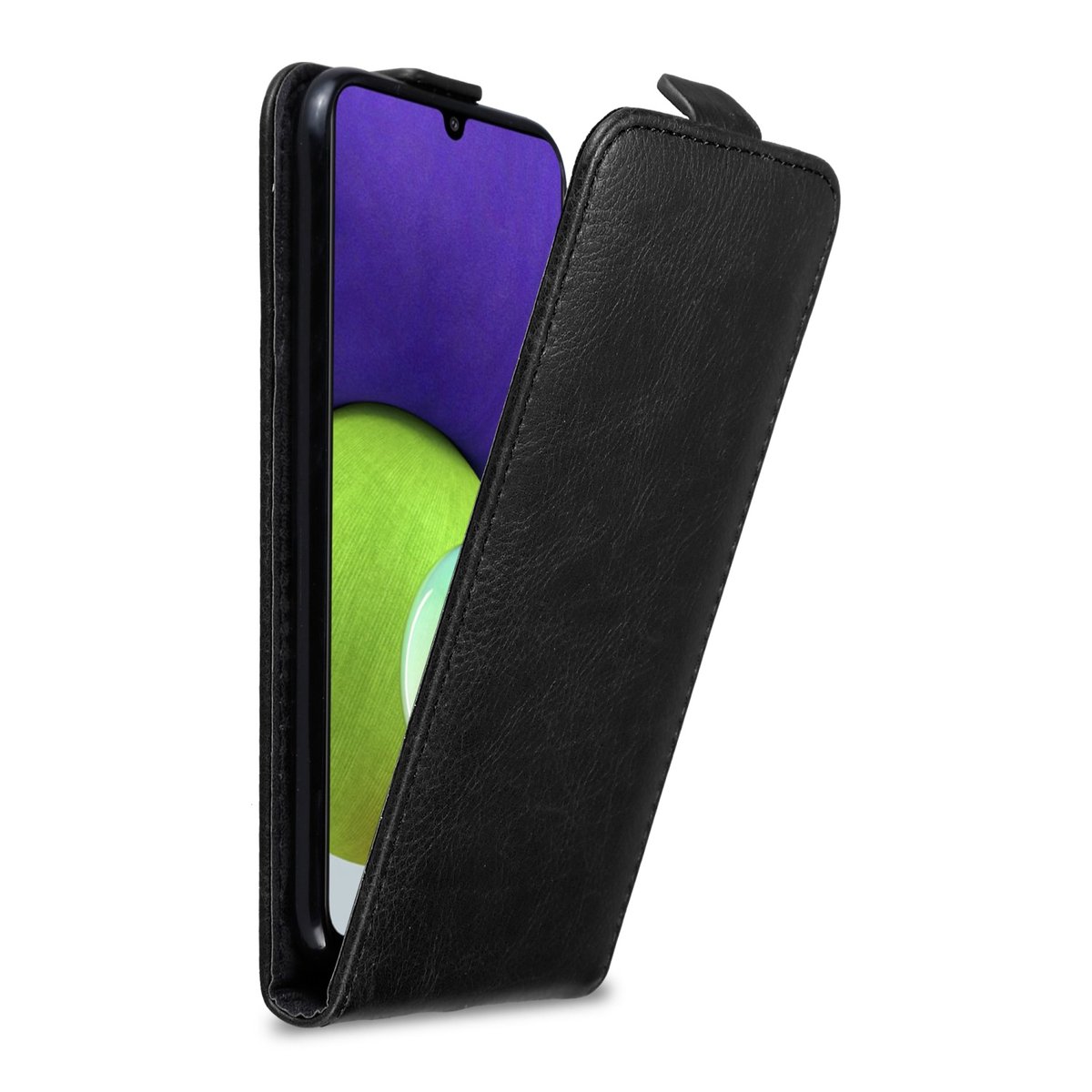 Pokrowiec Do Samsung Galaxy A22 4G / M22 / M32 4G w Etui CZARNA NOC Flip Case Cover Obudowa Ochronny Cadorabo