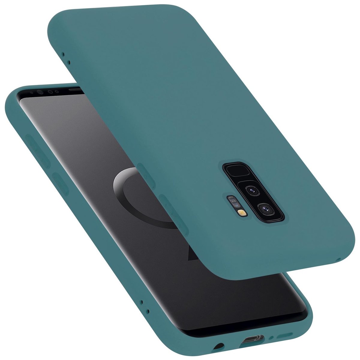 Pokrowiec Do Samsung Galaxy S9 PLUS Etui w LIQUID ZIELONY TPU Silikon Case Cover Obudowa Ochronny Cadorabo