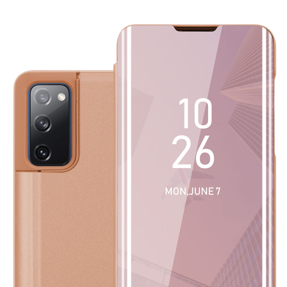 Pokrowiec Do Samsung Galaxy S20 FE w Etui RÓŻOWY KUNZYT  Case Cover Obudowa Ochronny Cadorabo
