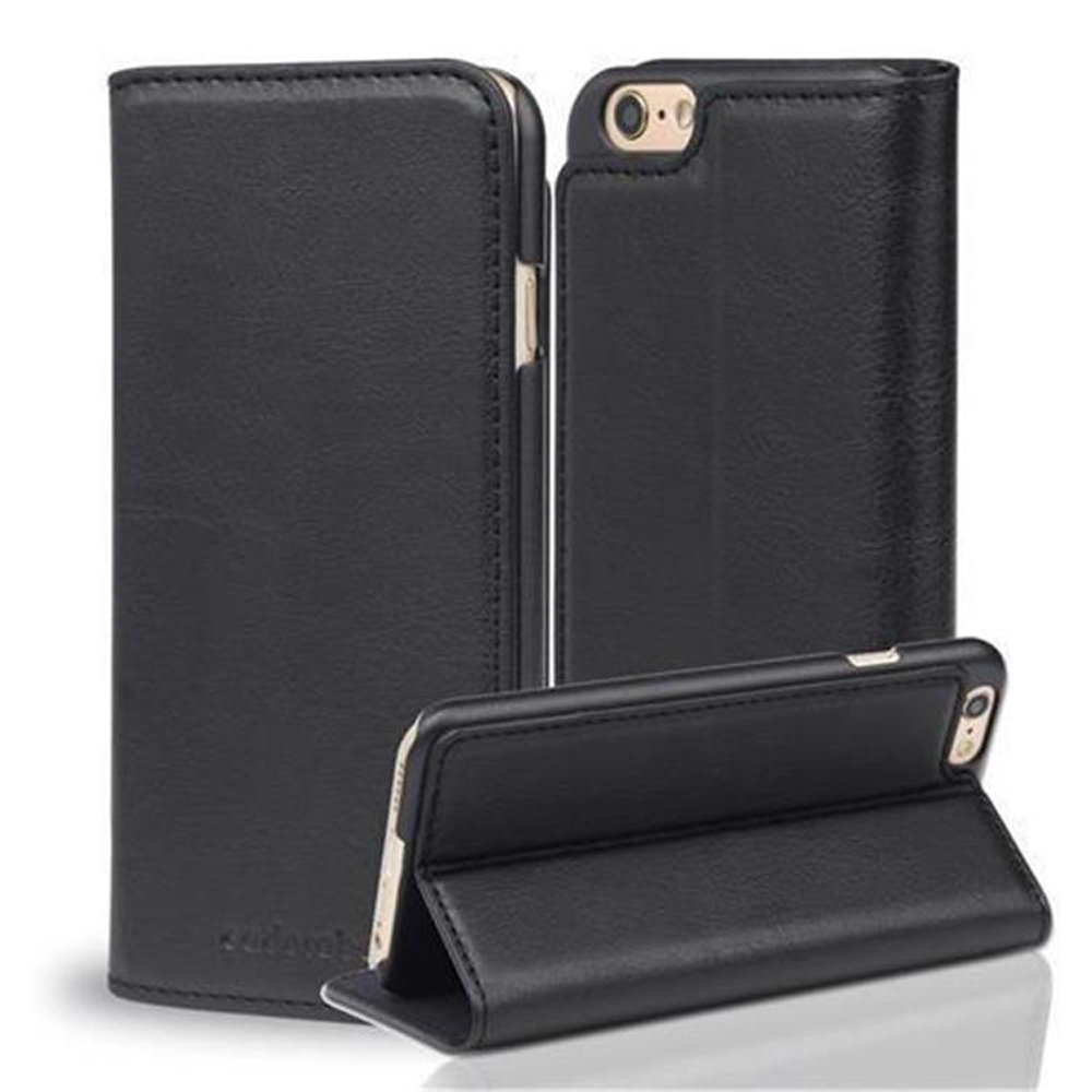 Cadorabo Apple iPhone 6/6S Etui firmy cadorabo  pokrowiec osłona z przegródką na niewidzialnym zapięcie na magnes, funkcja stojaka i-Case Cover osłona etui torebka z klapką Book Style, Apple iPhone 6 / 6 S DE-108524
