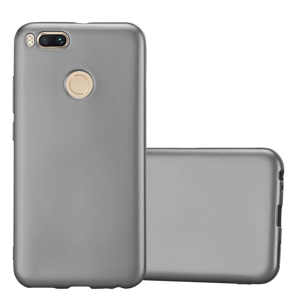 Pokrowiec Do Xiaomi Mi A1 / Mi 5X w METALLIC SZARY Etui TPU Silikon Obudowa Ochronny Case Cover Cadorabo