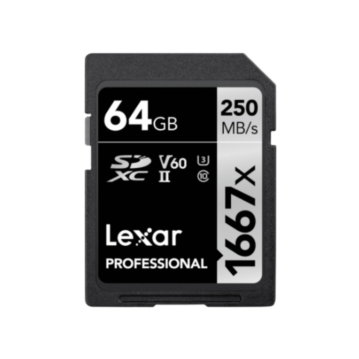 Lexar Pro 1667X Sdxc Uhs-Ii U3 (V60) R250/W120 64Gb