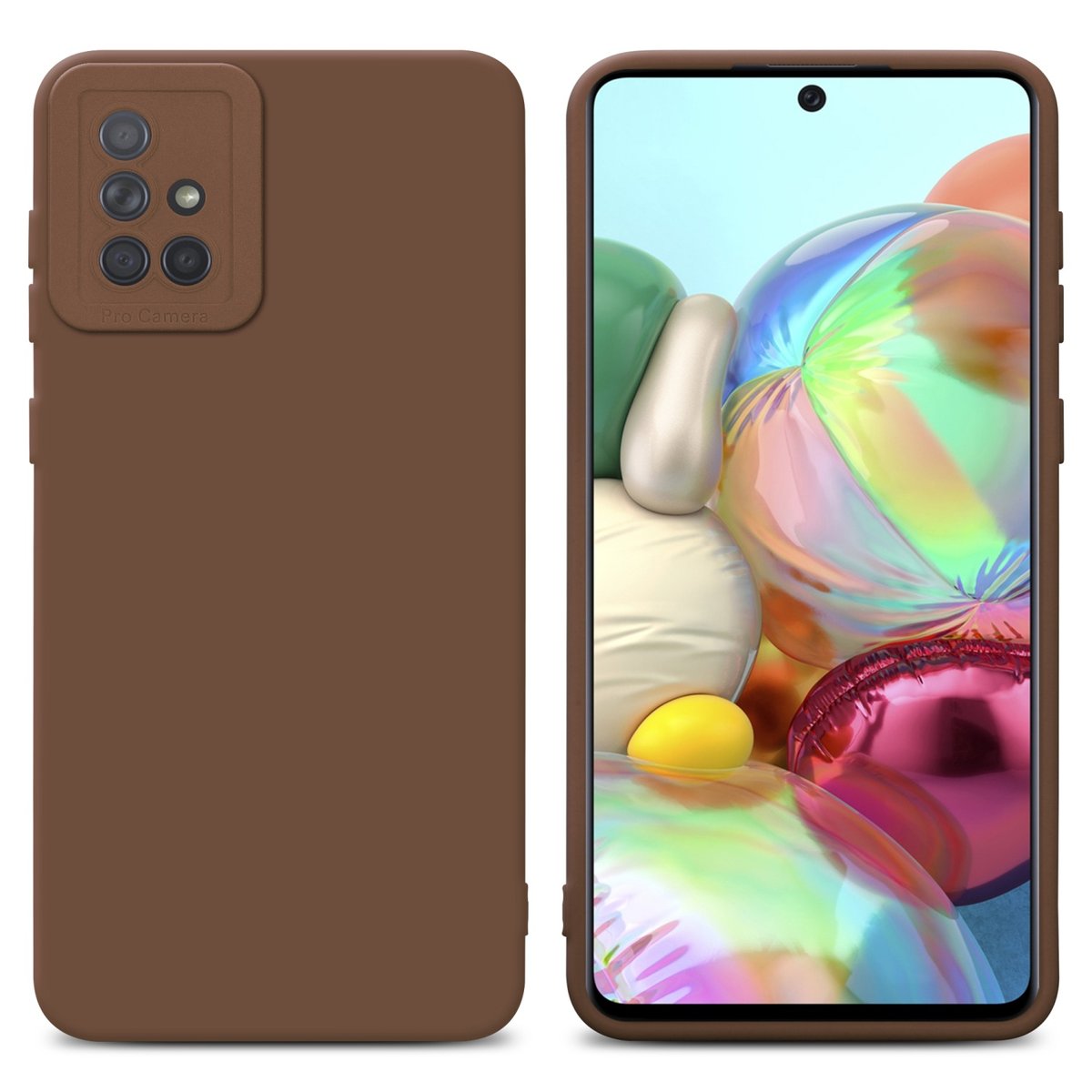 Pokrowiec Etui Do Samsung Galaxy A71 4G w FLUID BRĄZOWY TPU Silikonowe Obudowa Ochronny Case Cover Cadorabo