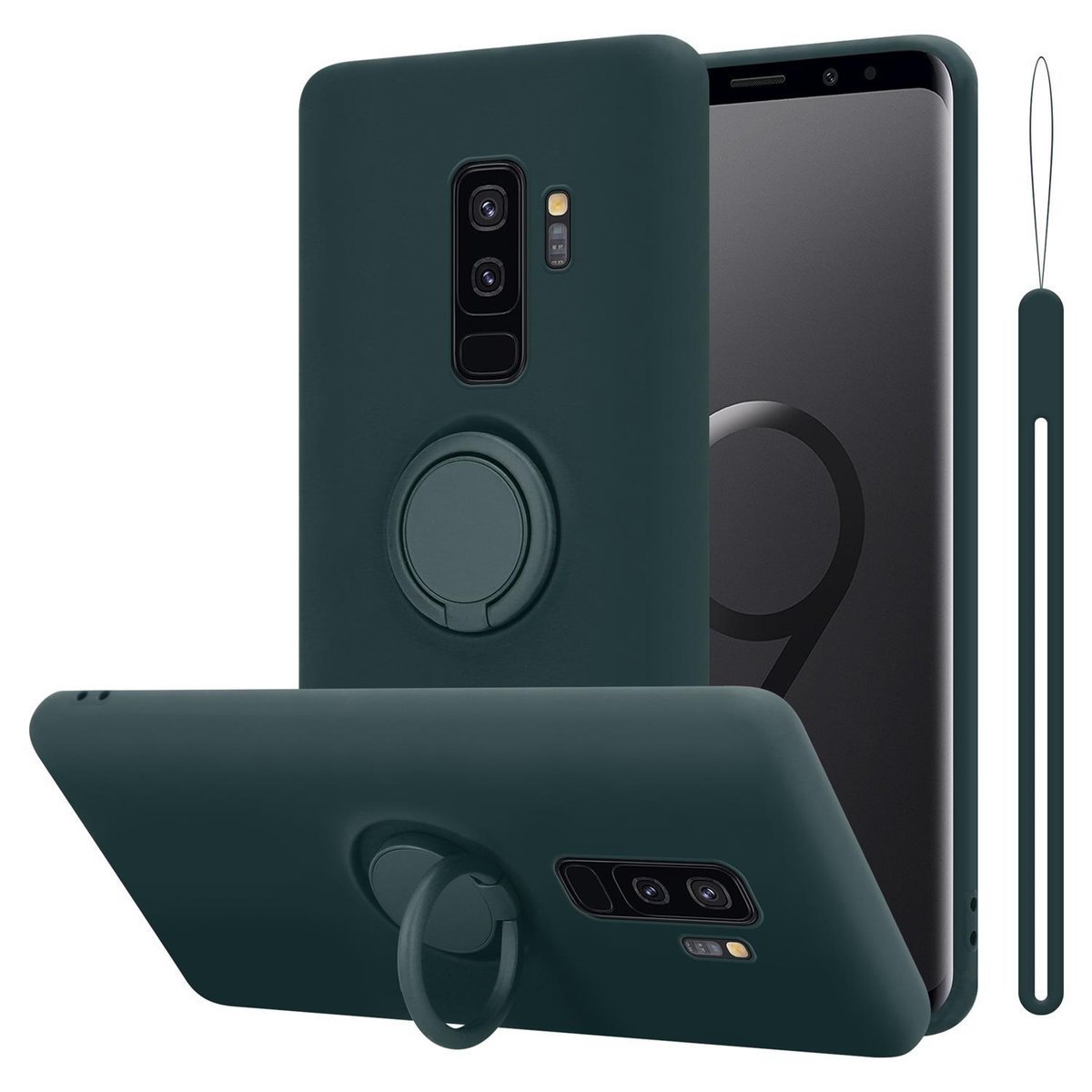 Pokrowiec Do Samsung Galaxy S9 PLUS w LIQUID ZIELONY Etui TPU Obudowa Ochronny Case Cover Plecki Cadorabo