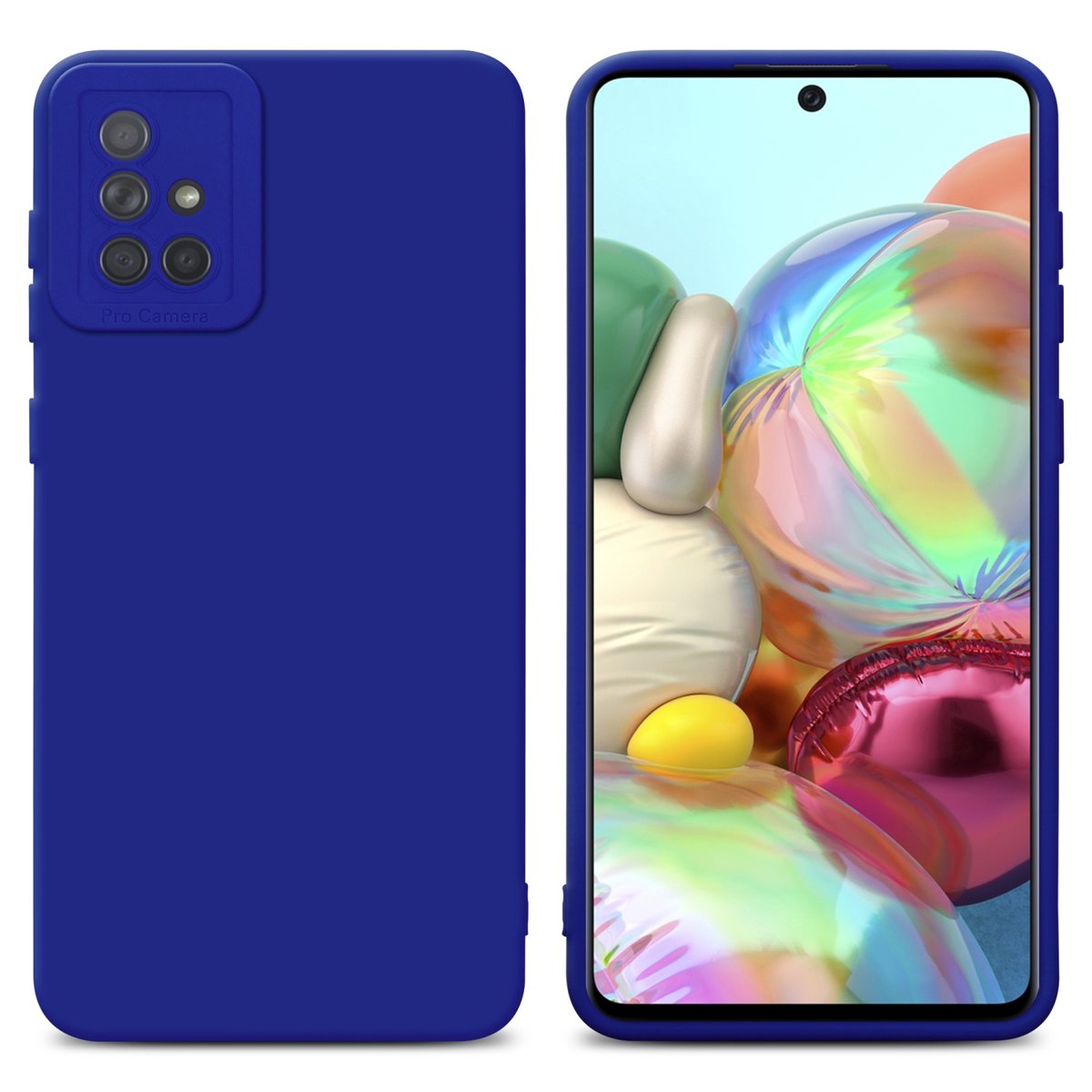 Pokrowiec Etui Do Samsung Galaxy A71 4G w FLUID NIEBIESKI TPU Silikonowe Obudowa Ochronny Case Cover Cadorabo